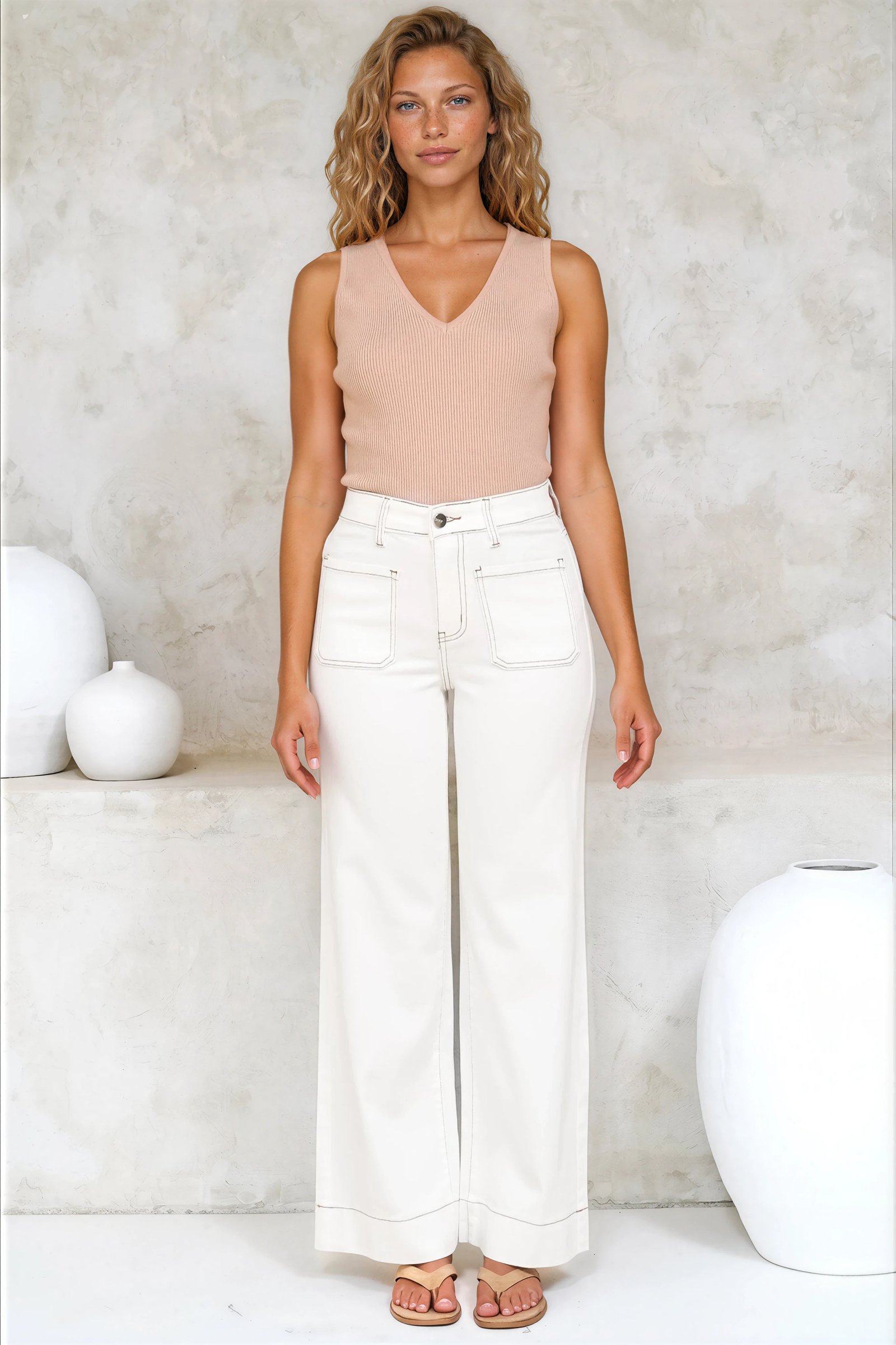 CindyJeans-White-5-1 Cindy Wide Leg Jeans in White - Image 1